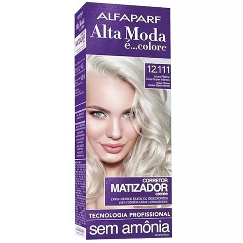 Coloração Alta Moda É... Colore Corretor Matizador Nº 12.111 Louro Platina com 1 Unidade