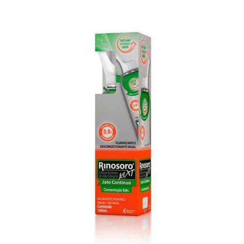 Rinosoro Jet Xt 9mg/ml Solução Nasal Frasco Spray 100ml