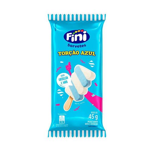 Picolé Fini Torção Azul Nata e Groselha 45g