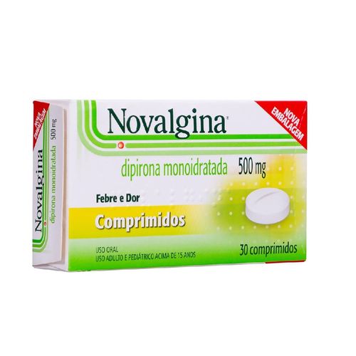 Novalgina 500mg com 3 Blísteres com 10 Comprimidos