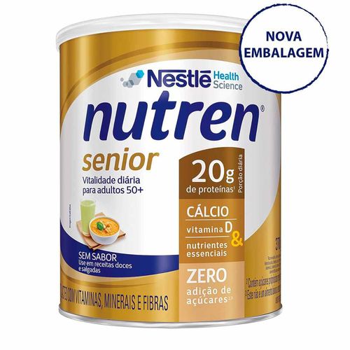 Nutren Senior Sem Sabor Nestlé Suplemento Alimentar 370g