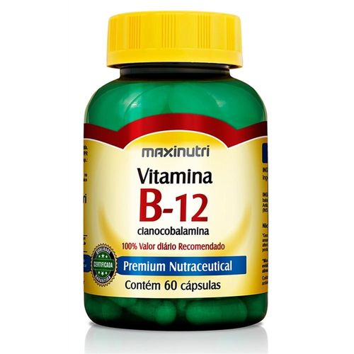 Suplemento Alimentar Vitamina B-12 Maxinutri com 60 Cápsulas