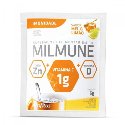 Milmune Concentrado Sabor Mel e Limão Sachê 5g