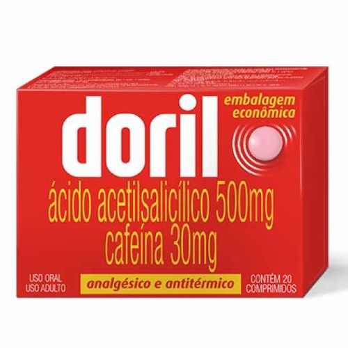 Doril 500mg + 30mg com 20 Comprimidos