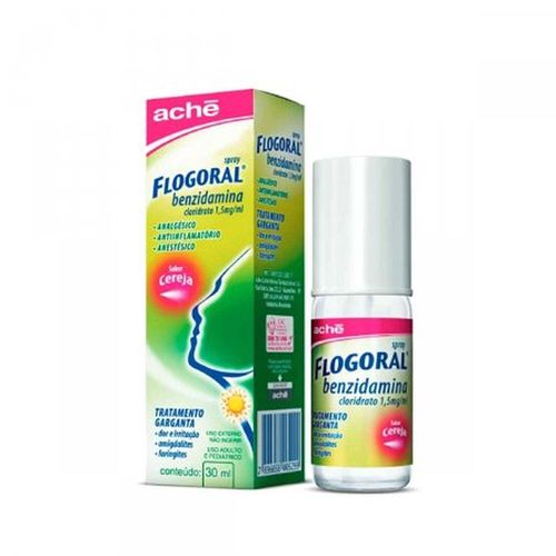 Flogoral 1,5mg/ml Colutório Sabor Cereja Frasco Spray 30ml
