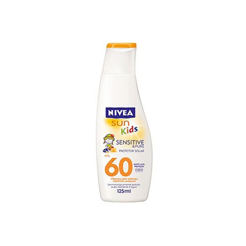Protetor Solar Nivea Sun Kids Sensitive FPS60 125ml