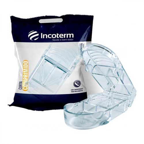 Cortador de Comprimidos Incoterm Transparente com 1 Unidade