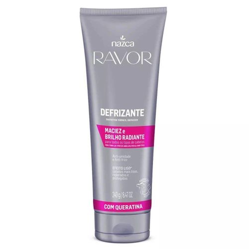 Defrizante Protetor Térmico com Queratina Ravor 240g