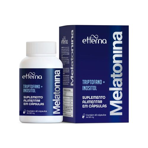 Melatonina Triptofano + Inositol Etterna com 60 Cápsulas com 500mg