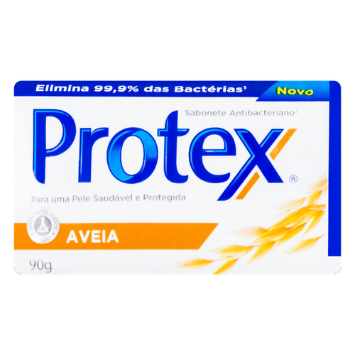Sabonete em Barra Antibacteriano Aveia Protex Envoltório 90g