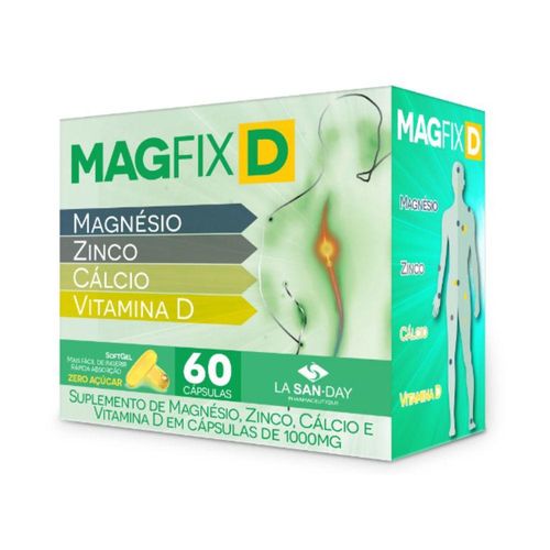 Magfix D com 60 Cápsulas Soft Gel com 100mg
