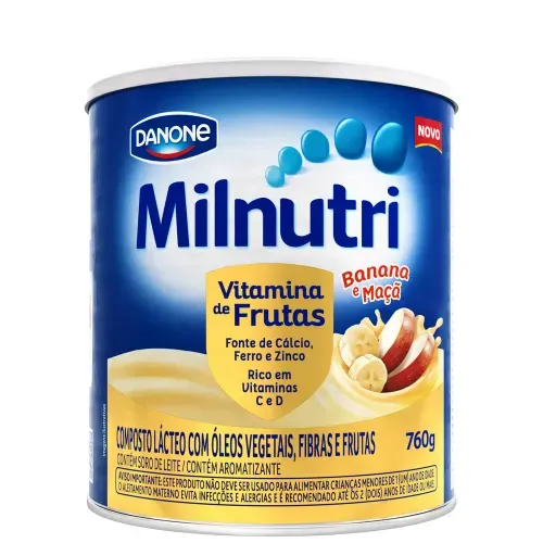 Composto Lácteo Sabor Vitamina de Frutas Milnutri 760g