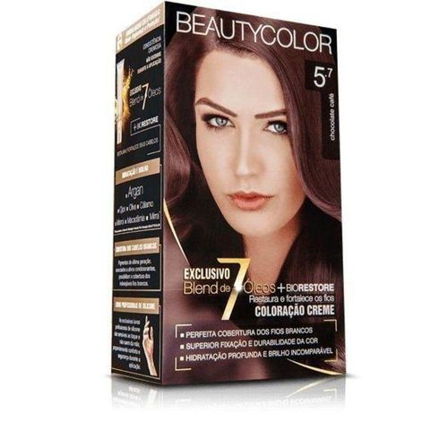 Coloração Beautycolor Chocolates Especiais Nº 5.7 Chocolate Café com 1 Unidade