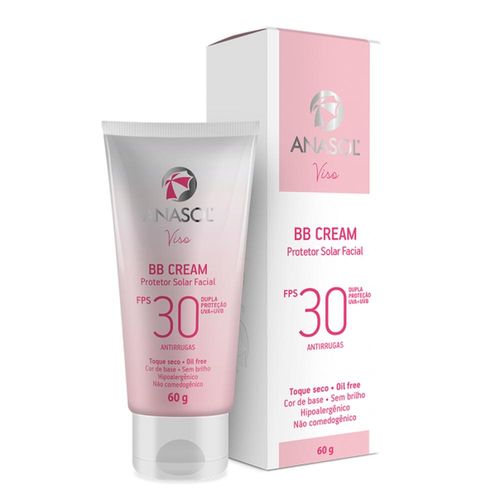 Protetor Solar Facial BB Cream FPS 30 Anasol Viso 60g