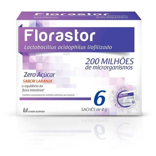 Florastor Pó para Solução de Uso Oral com 6 Sachês com 4g