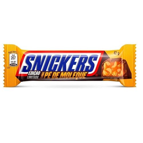 Snickers Pé de Moleque com Amendoim e Leite com 20 Unidades