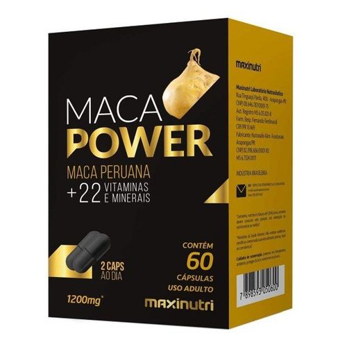 Maca Power com 60 Cápsulas