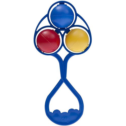 Chocalho Tricolor Lolly com 1 Unidade