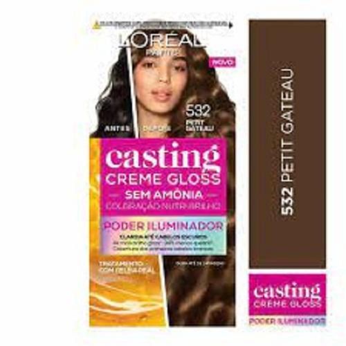 Kit Casting Gloss Tintura Creme 532 Petit Gateau com 1 Unidade