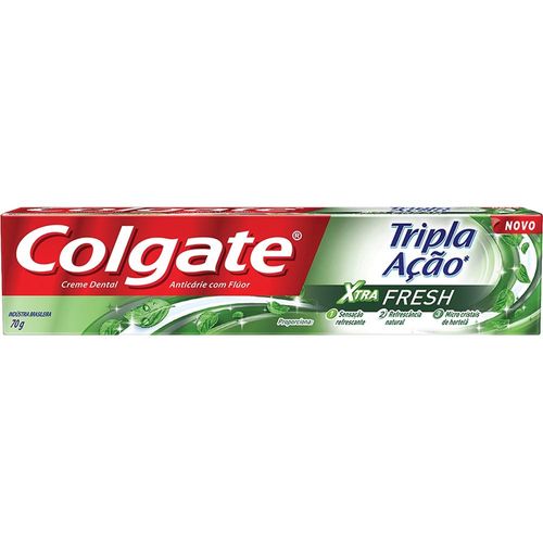 Creme Dental Tripla Ação Xtra Fresh Colgate 70g