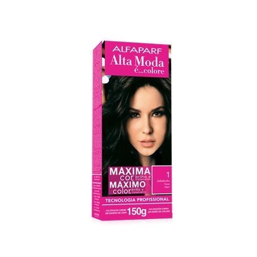 Coloração Alta Moda É... Colore Alfaparf Nº 1.0 Preto Jabuticaba 150g