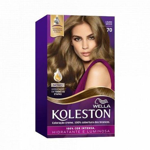 Tintura Permanente Koleston Nº 70 Louro Médio com 1 Unidade