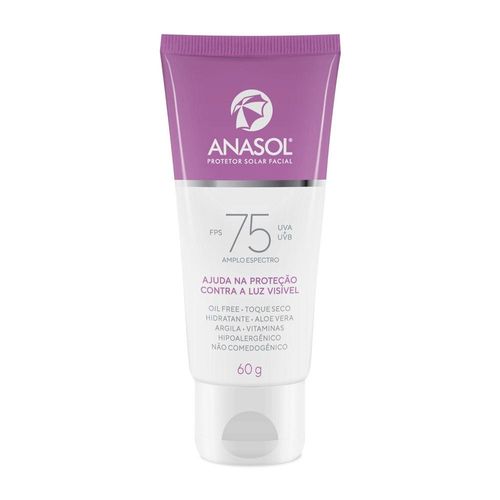 Protetor Solar Facial FPS 75 Anasol 60g