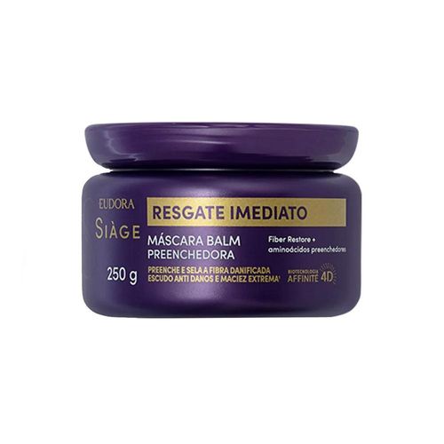 Máscara Balm Preenchedora Eudora Siàge Resgate Imediato 250g