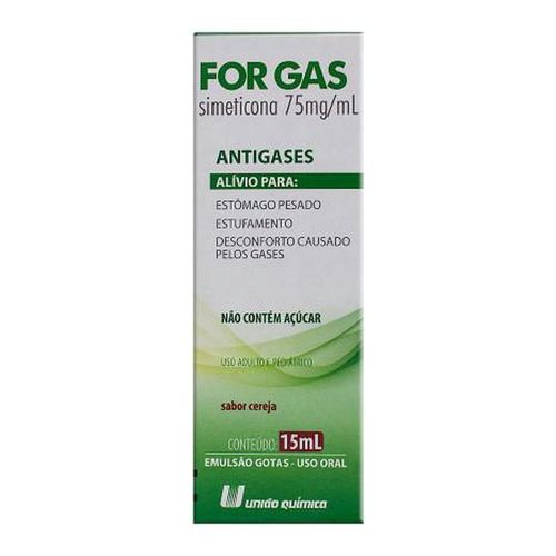 For Gas 75mg/ml Emulsão de Uso Oral Frasco Gotejador 15ml