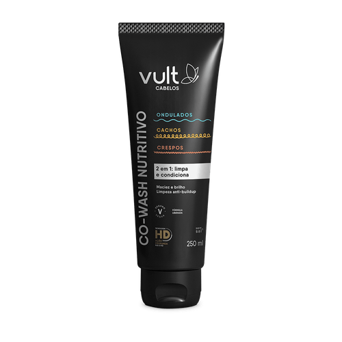Co-Wash Nutritivo Vult Cabelos Ondulados Cachos e Crespos 250ml