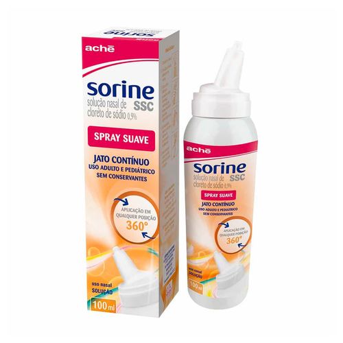 Sorine Ssc 9mg/ml Solução Nasal Frasco Spray 100ml