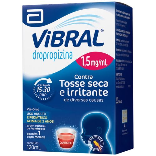Vibral 1,5mg/ml com Copo Medidor Xarope Infantil Frasco 120ml