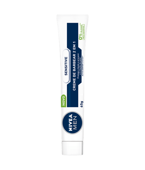 Creme de Barbear 2 em 1 Nivea Men Sensitive 65g