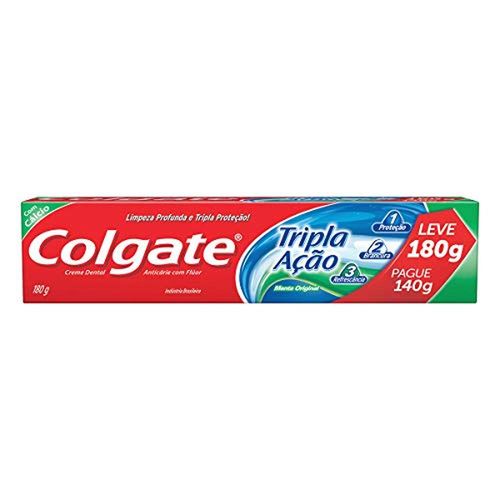 Creme Dental Colgate Tripla Ação Menta Original 180g