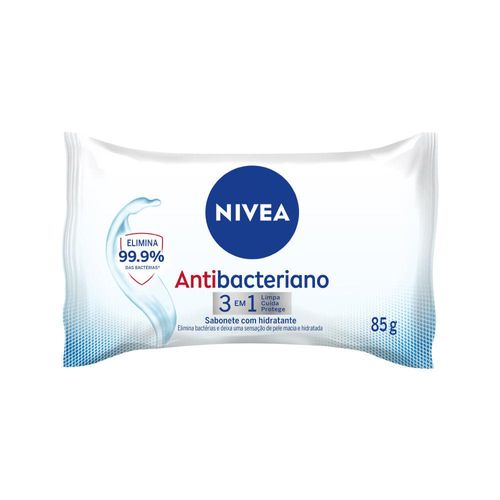Nivea Sabonete Barra 3 em 1 Antibacteriano 85g