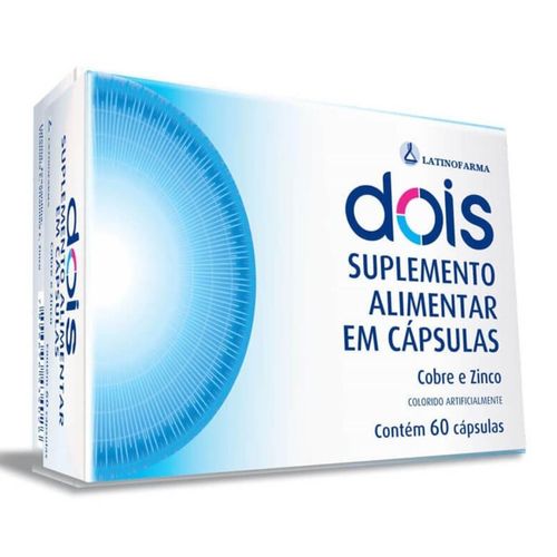 Suplemento Alimentar Dois Latinofarma com 60 Cápsulas