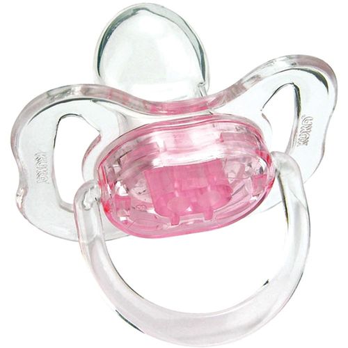 Chupeta Kuka Cristal Ortodôntica N°2 Rosa com 1 Unidade