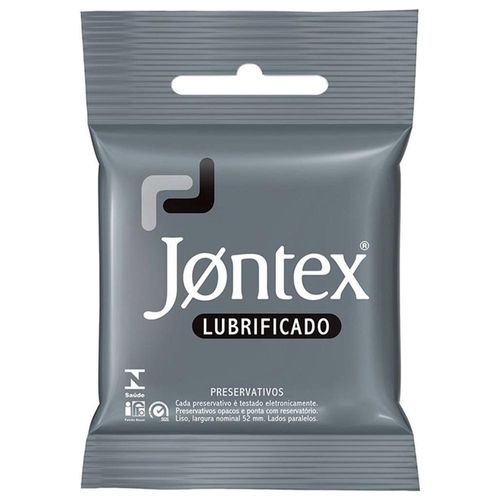 Preservativo Jontex Lubrificado Pacote com 3 Unidades