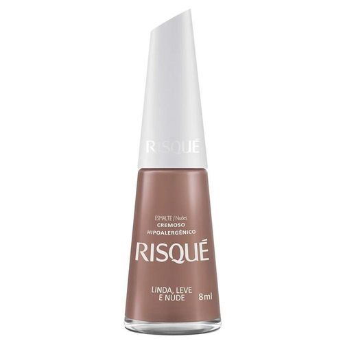 Esmalte Risqué Cremoso Linda Leve e Nude 8ml