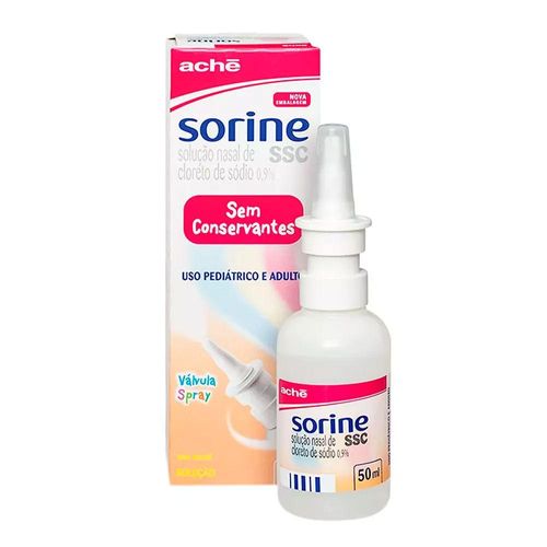 Sorine Ssc 9mg/ml Solução Nasal sem Conservante Frasco Spray 50ml