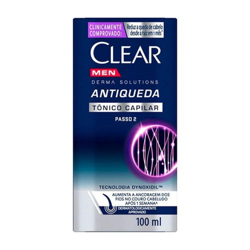 Tônico Capilar Antiqueda Clear Men Derma Solutions 100ml