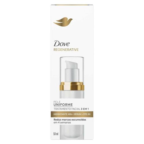 Tratamento Facial 3 em 1 Dove Regenerative Fps 30 50ml