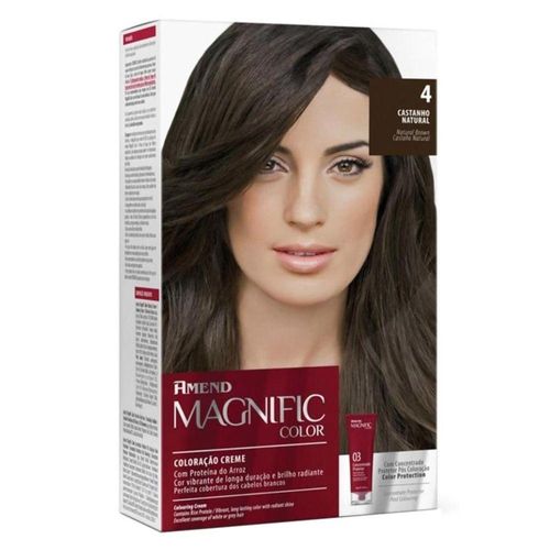 Coloração Magnific Color Amend N° 4.0 Castanho Natural com 1 Unidade