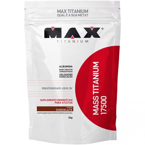 Mass Titanium 17500 Max Titanium Sabor Chocolate 3kg