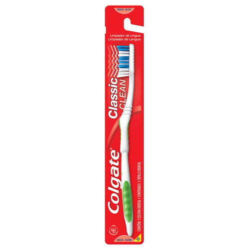 Escova De Dente Colgate Classic Clean com 1 Unidade