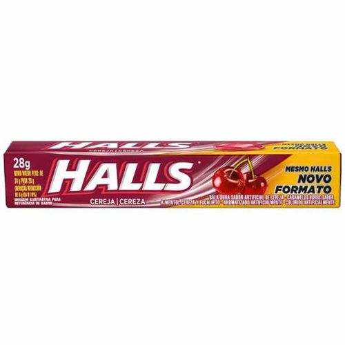 Balas Halls Sabor Cereja 28g