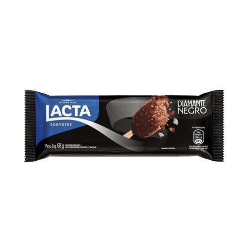 Picolé Nestlé Lacta Diamante Negro Chocolate 68g