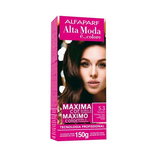 Coloração Alta Moda É... Colore N° 5.3 Castanho Claro Dourado com 1 Unidade