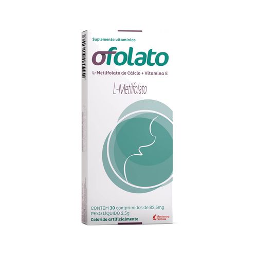 Suplemento Vitamínico Ofolato Mantecorp com 30 Comprimidos com 82.5mg