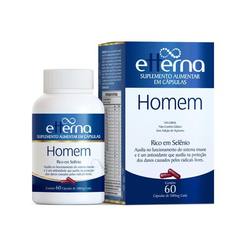 Homem Etterna com 60 Cápsulas com 500mg